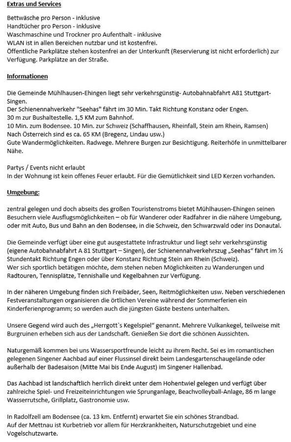 Ferienwohnung Kraehennest In Den Hegaubergen - Naehe Bodensee Muhlhausen-Ehingen Eksteriør billede